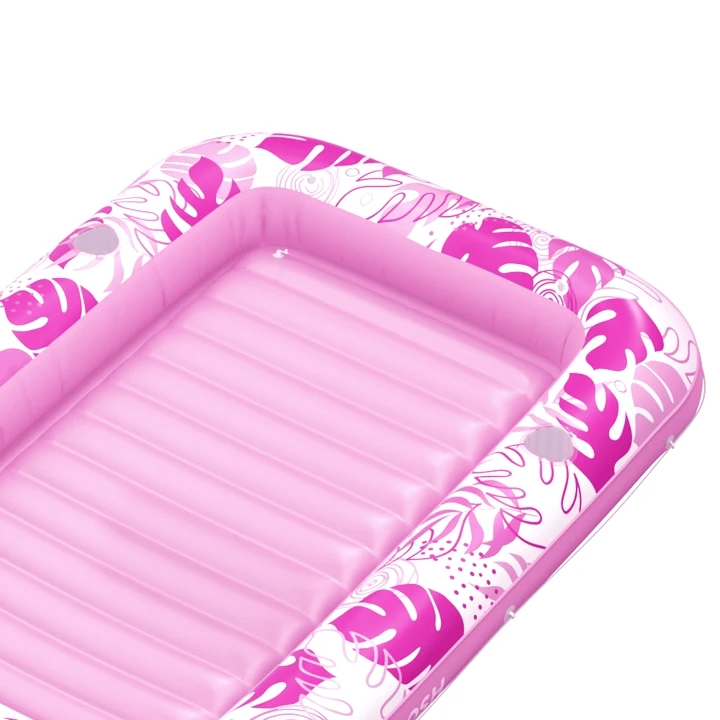 SLOOSH Inflatable Tanning Pool Lounger Float, Blue-L, 70