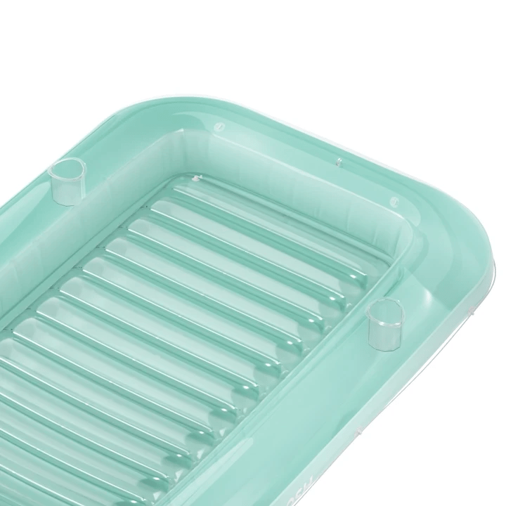 SLOOSH Transparent Inflatable Tanning Pool Lounger Float, 85