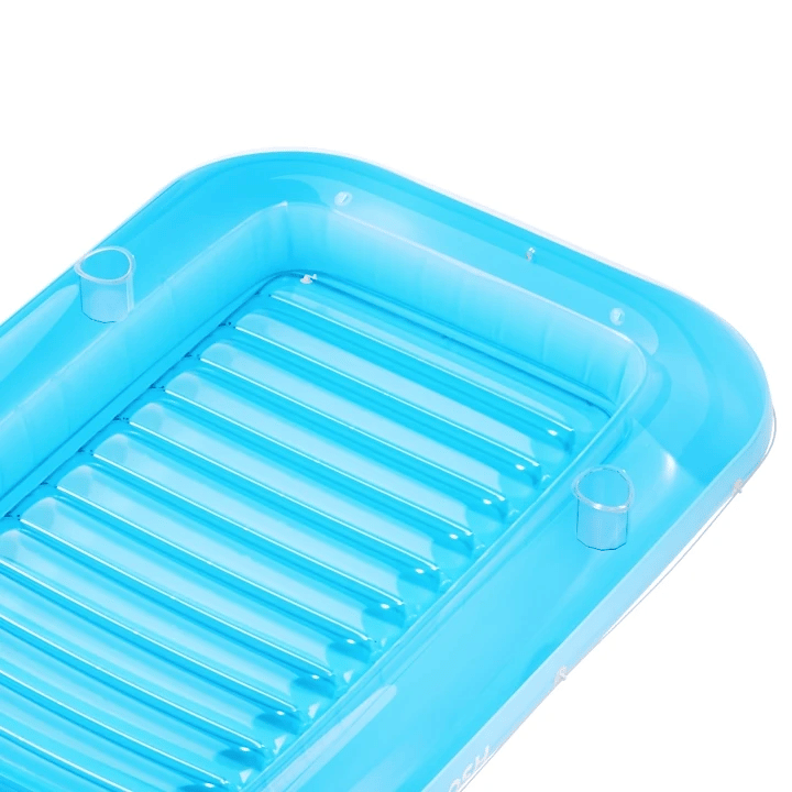 SLOOSH Transparent Inflatable Tanning Pool Lounger Float,  70