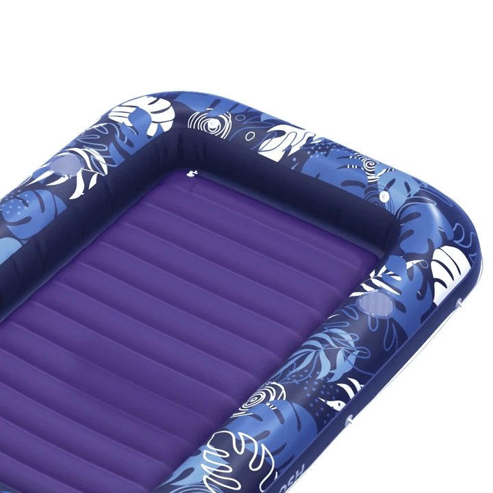 SLOOSH Inflatable Tanning Pool Lounger Float, Dark Blue-XL, 85