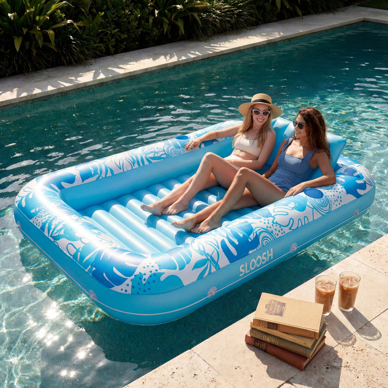 SLOOSH Inflatable Tanning Pool Lounger Float – XL 85