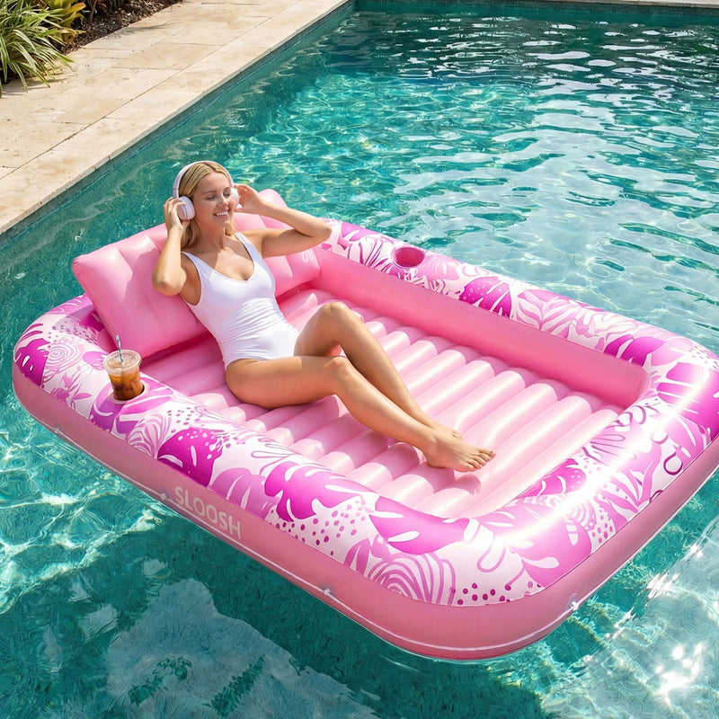 SLOOSH Inflatable Tanning Pool Lounger Float – XL 85