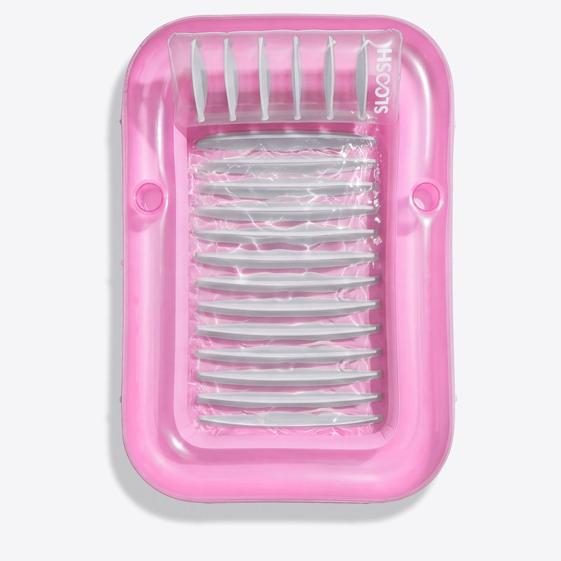 SLOOSH Transparent Inflatable Tanning Pool Lounger Float, 85
