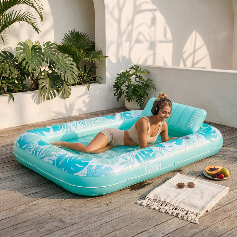 SLOOSH Cyan White 85