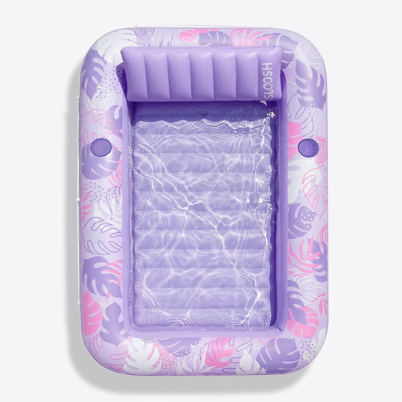 SLOOSH Inflatable Tanning Pool Lounger Float,  Purple-L, 70